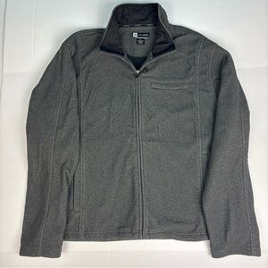 Jos. A. Bank Men’s XL Jacket Gray Leadbetter Golf Polyester Full Zipper Preppy